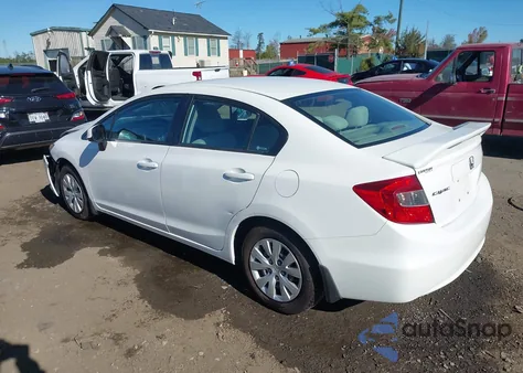 2012 Honda Civic Lx из США, поврежденный, VIN 2HGFB2F52CH562938